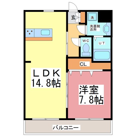 ソシエ フラッツの物件間取画像